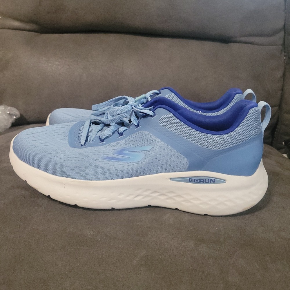 Skechers Go Run Lite Running Shoes Sneakers, Women's Size 11 M, Blue White